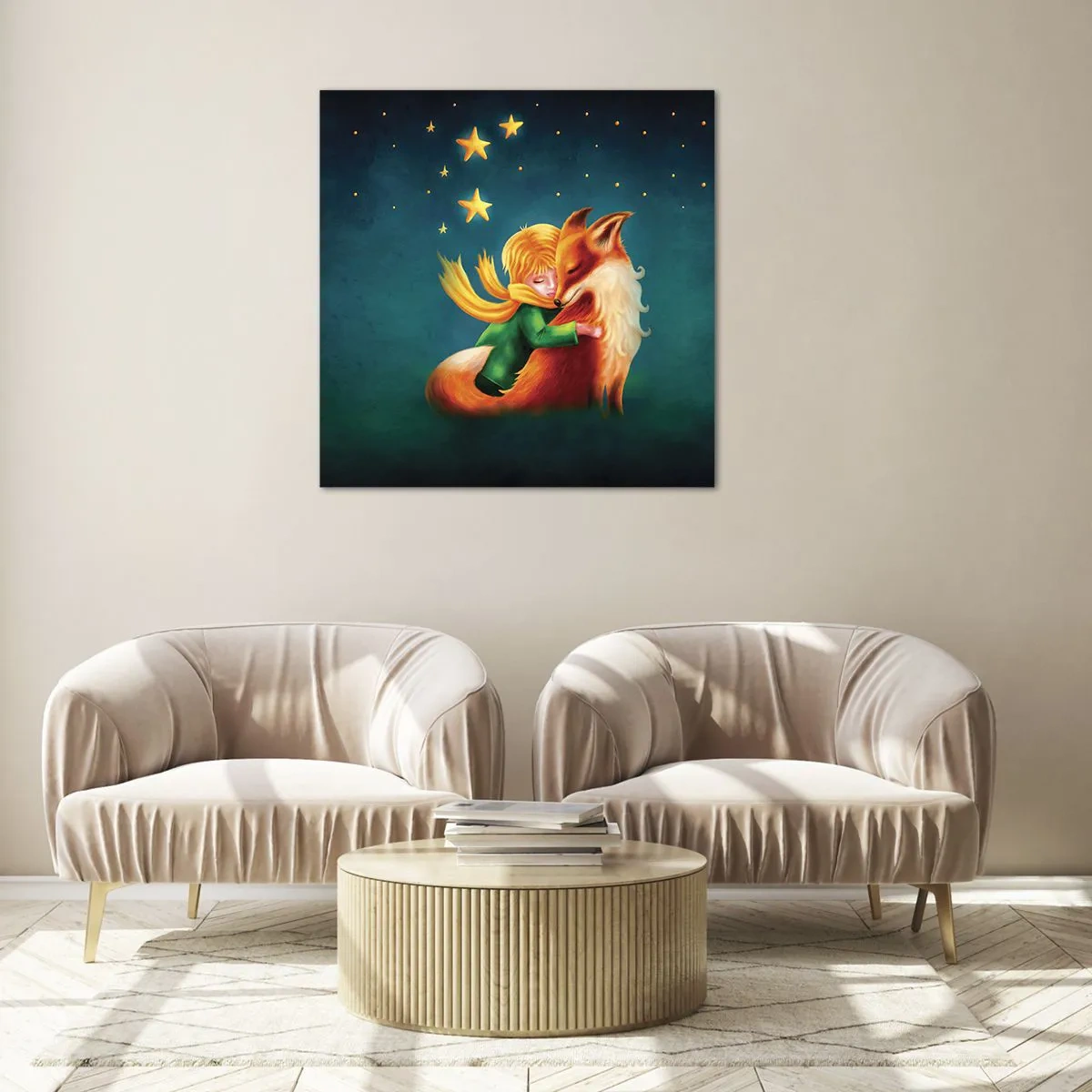 Impression sur verre - Image sur verre - Petit Prince - 60x60 cm