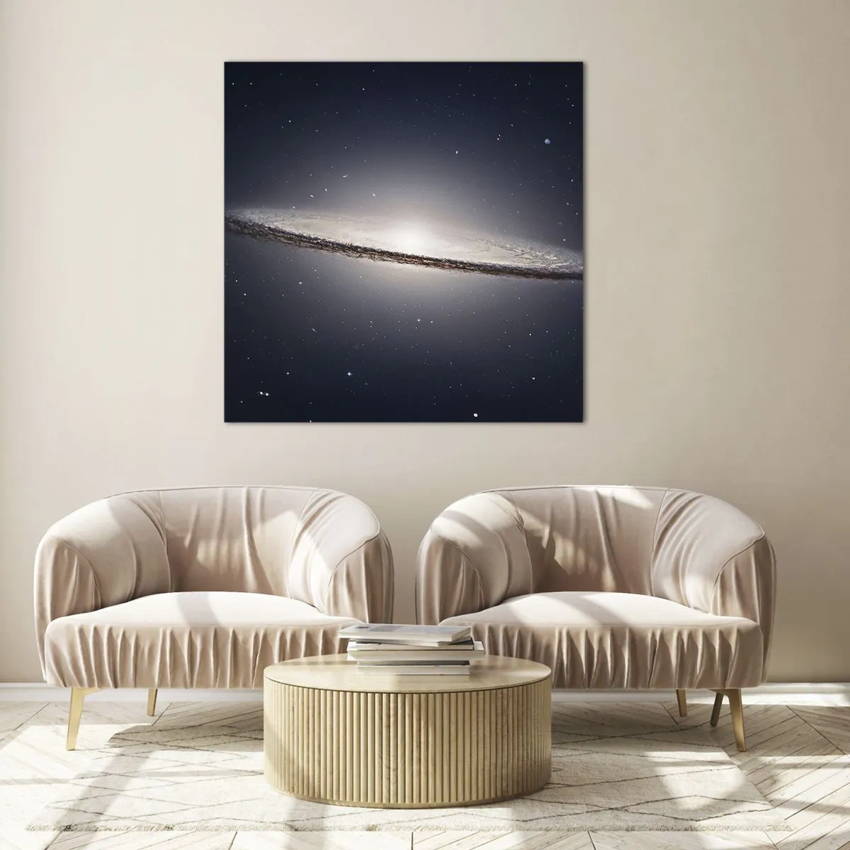 Impression sur verre - Image sur verre - Il y a bien longtemps, dans une galaxie très lointaine… - 40x40 cm