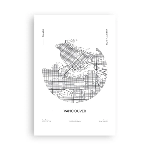 Affiche - Poster - Anatomie de Vancouver - 61x91 cm