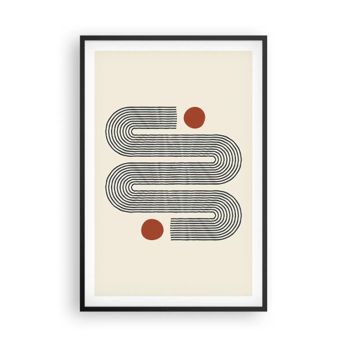 Affiche dans un cadre noir - Poster - Du début à la fin - 61x91 cm