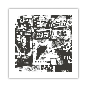 Affiche - Poster - Ordre ou chaos? - 40x40 cm