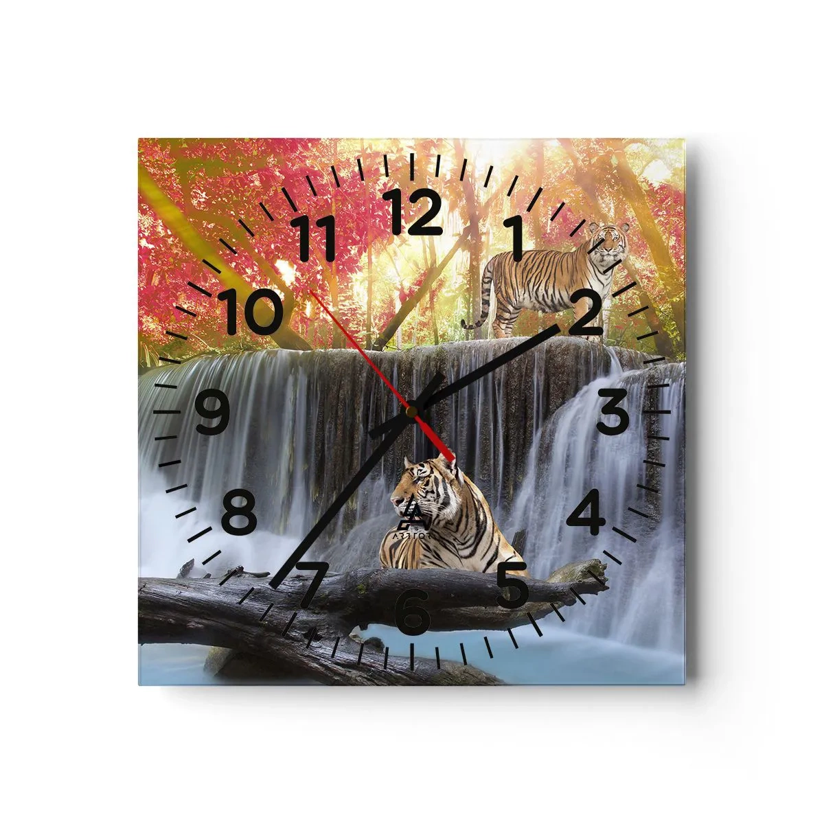 Horloge murale - Pendule murale - Paysage surréaliste - 30x30 cm