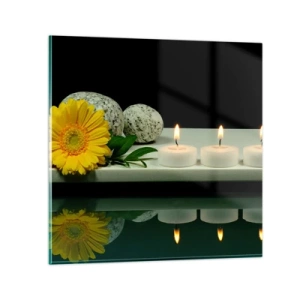 Impression sur verre - Image sur verre - Apaisement des sens - 60x60 cm