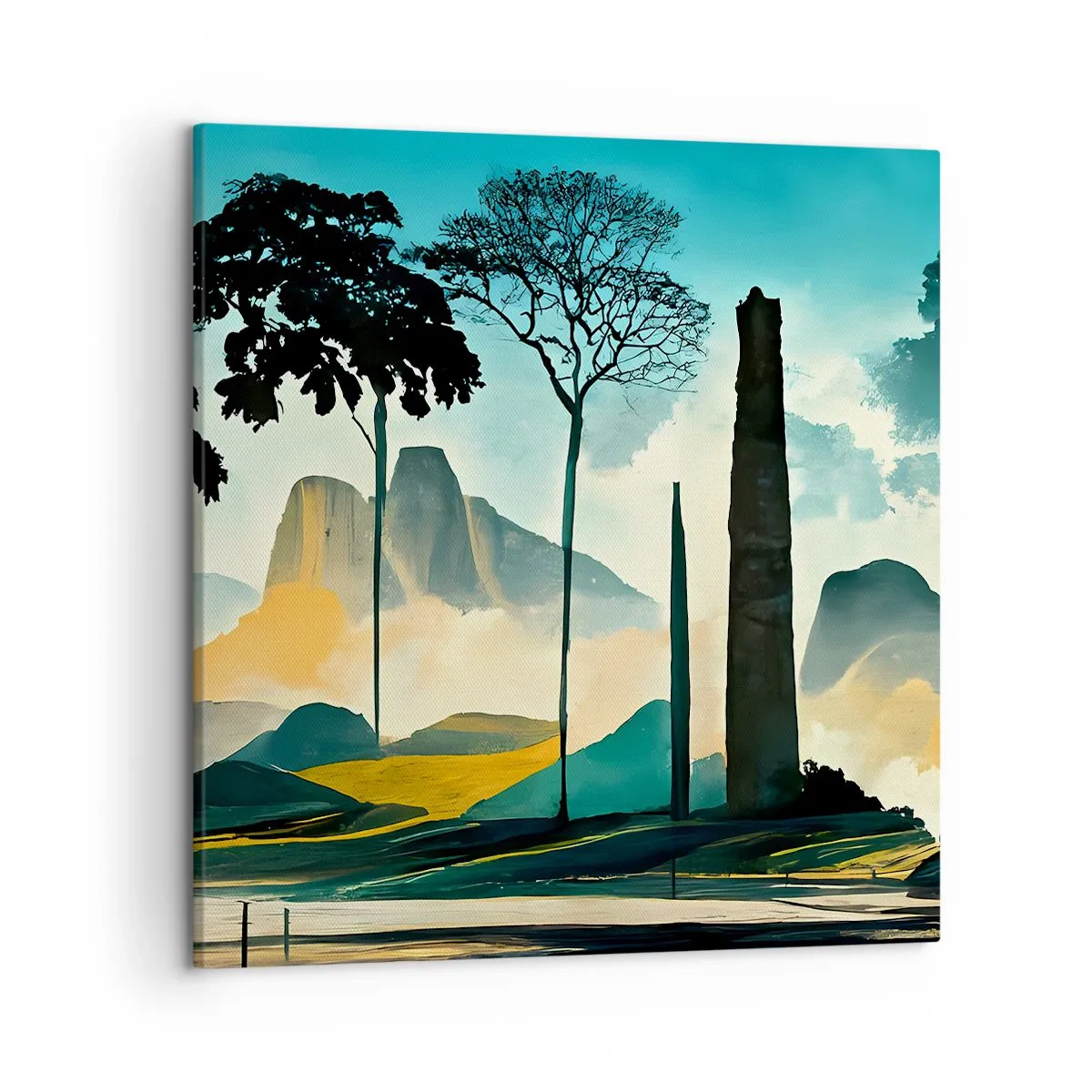 Impression sur toile - Image sur toile - Toujours de plus en plus haut - 50x50 cm