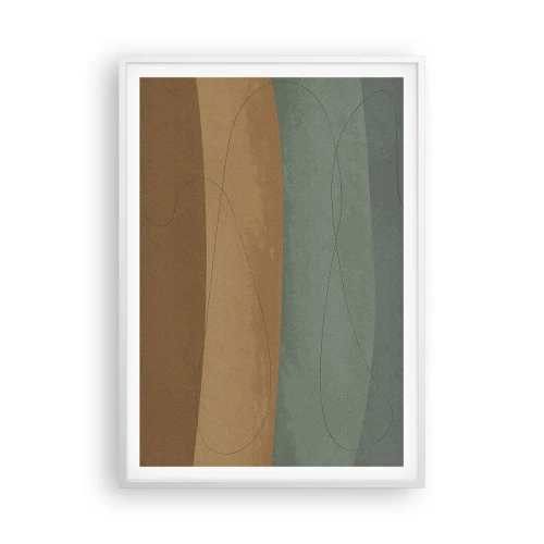 Affiche dans un cadre blanc - Poster - Composition horizontale - 70x100 cm