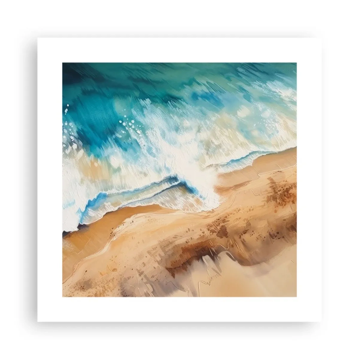 Affiche - Poster - La vague qui revient - 40x40 cm