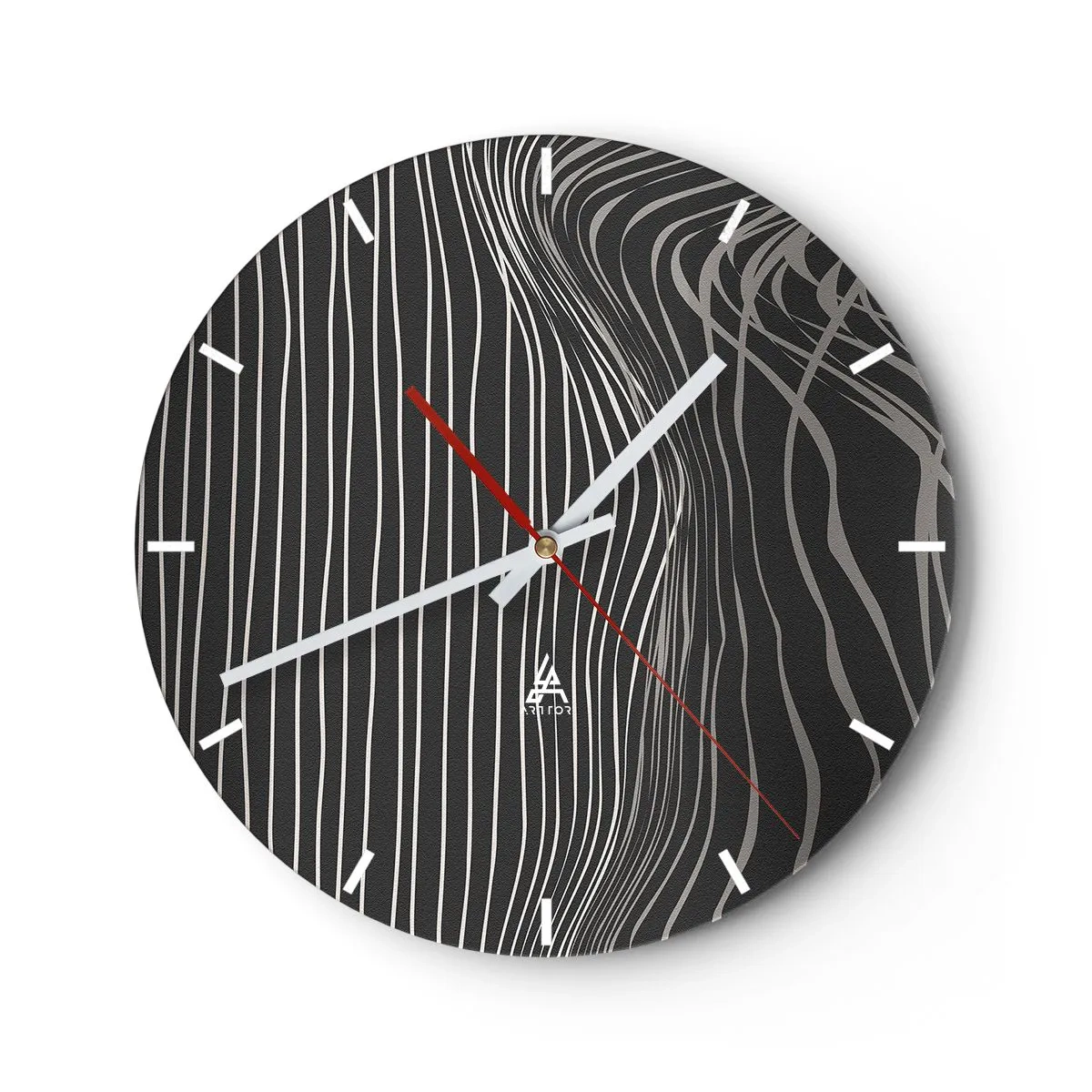 Horloge murale - Pendule murale - Rythme et accent - 40x40 cm
