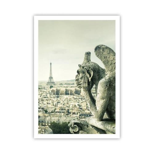 Affiche - Poster - Bavardage parisien - 70x100 cm