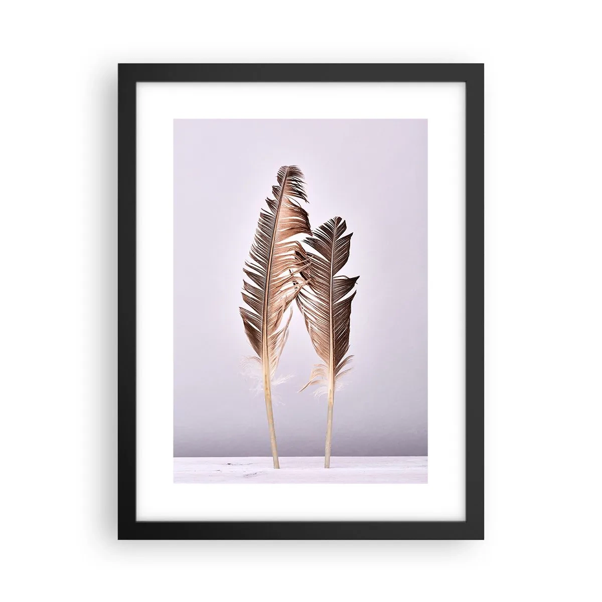 Affiche dans un cadre noir - Poster - Face au néant - 30x40 cm