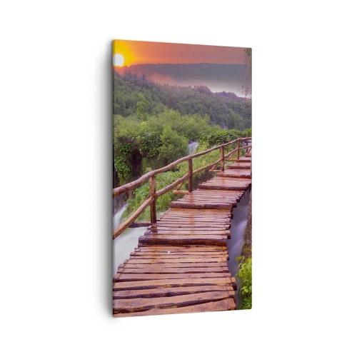 Impression sur toile - Image sur toile - La beauté au-delà de la croyance - 45x80 cm