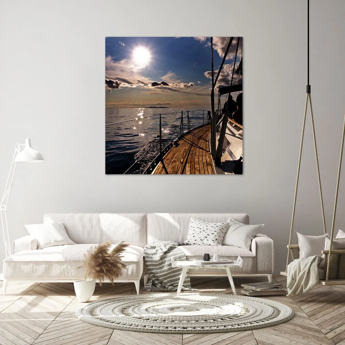 Impression sur toile - Image sur toile - Naviguer vers le soleil - 40x40 cm