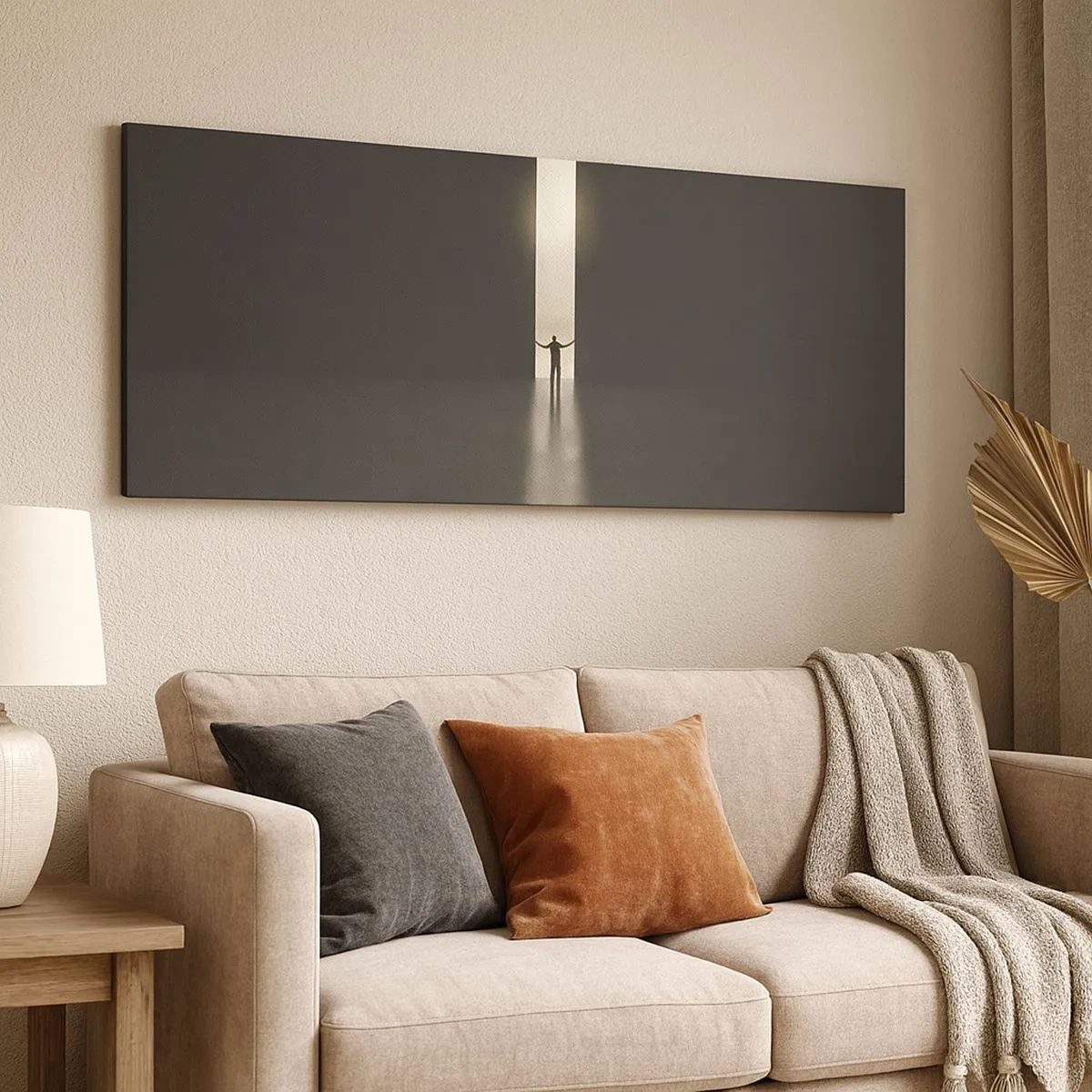 Impression sur toile - Image sur toile - Étape vers un avenir radieux - 100x40 cm