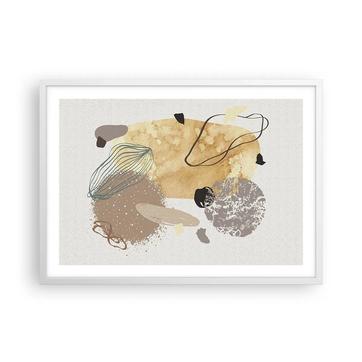 Affiche dans un cadre blanc - Poster - Plumcologie appliquée - 70x50 cm