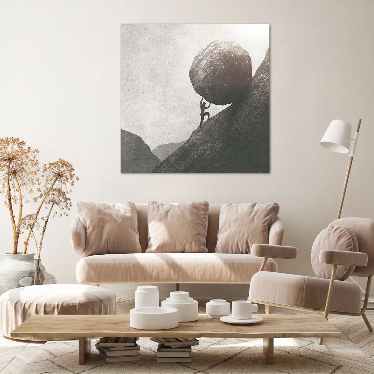 Impression sur toile - Image sur toile - Je crois contre tout espoir - 60x60 cm