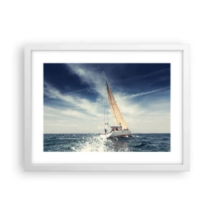 Affiche dans un cadre blanc - Poster - Ils ne nous rattraperont pas ! - 40x30 cm