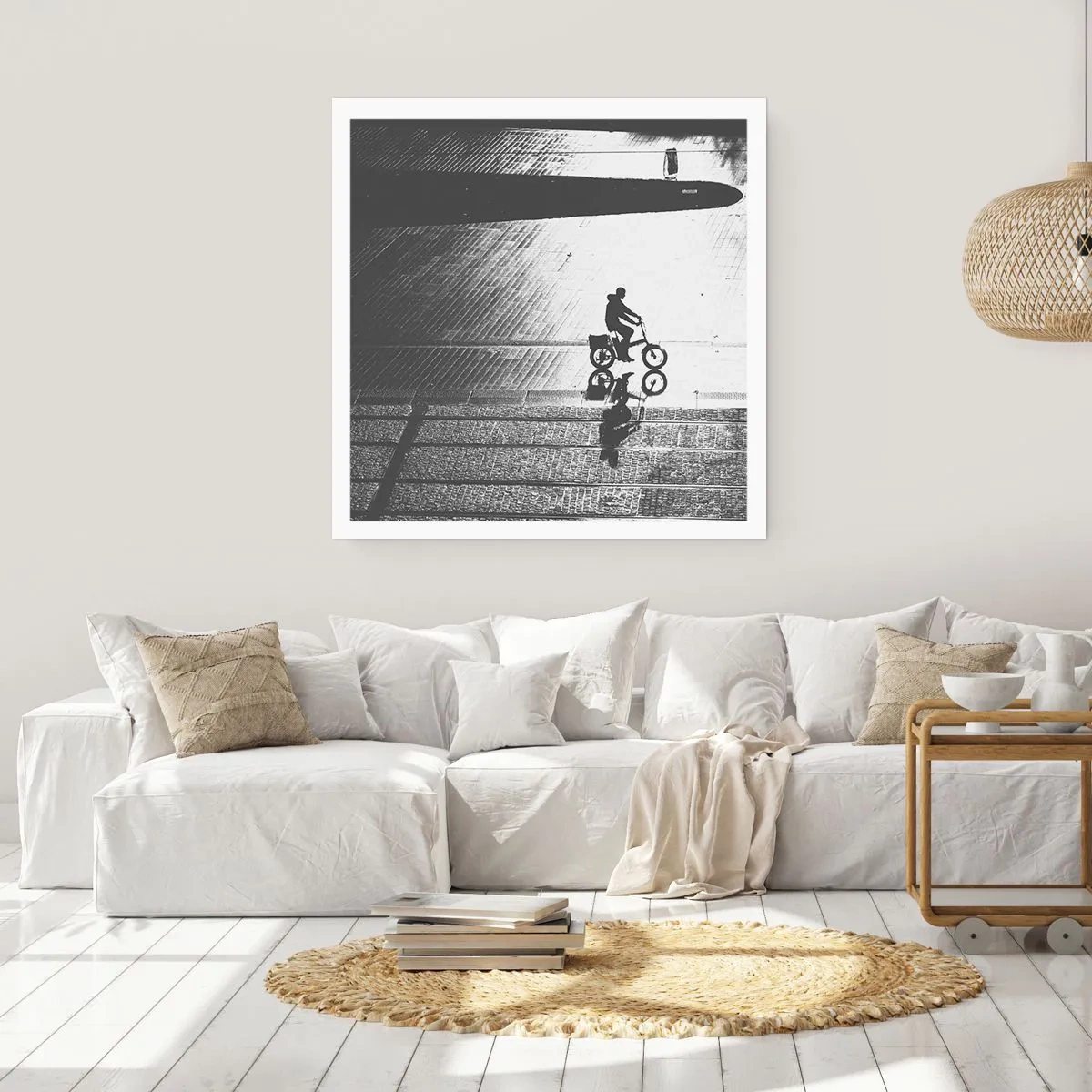 Affiche - Poster - Devant moi, à travers la ville - 30x30 cm