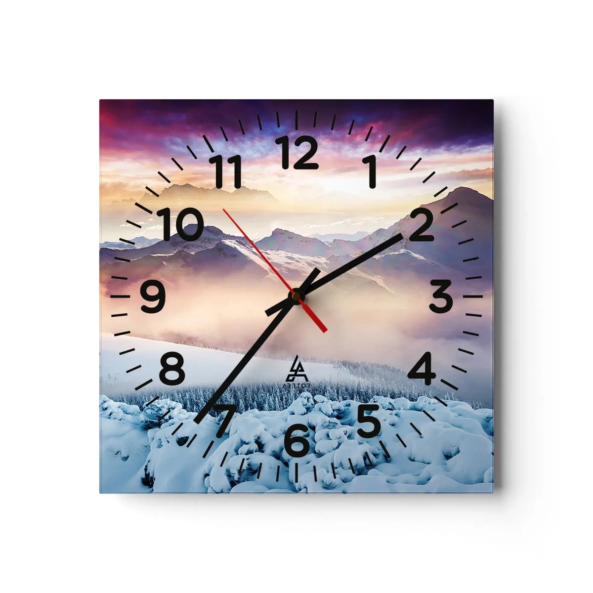 Horloge murale - Pendule murale - La force et la pureté de la nature - 30x30 cm
