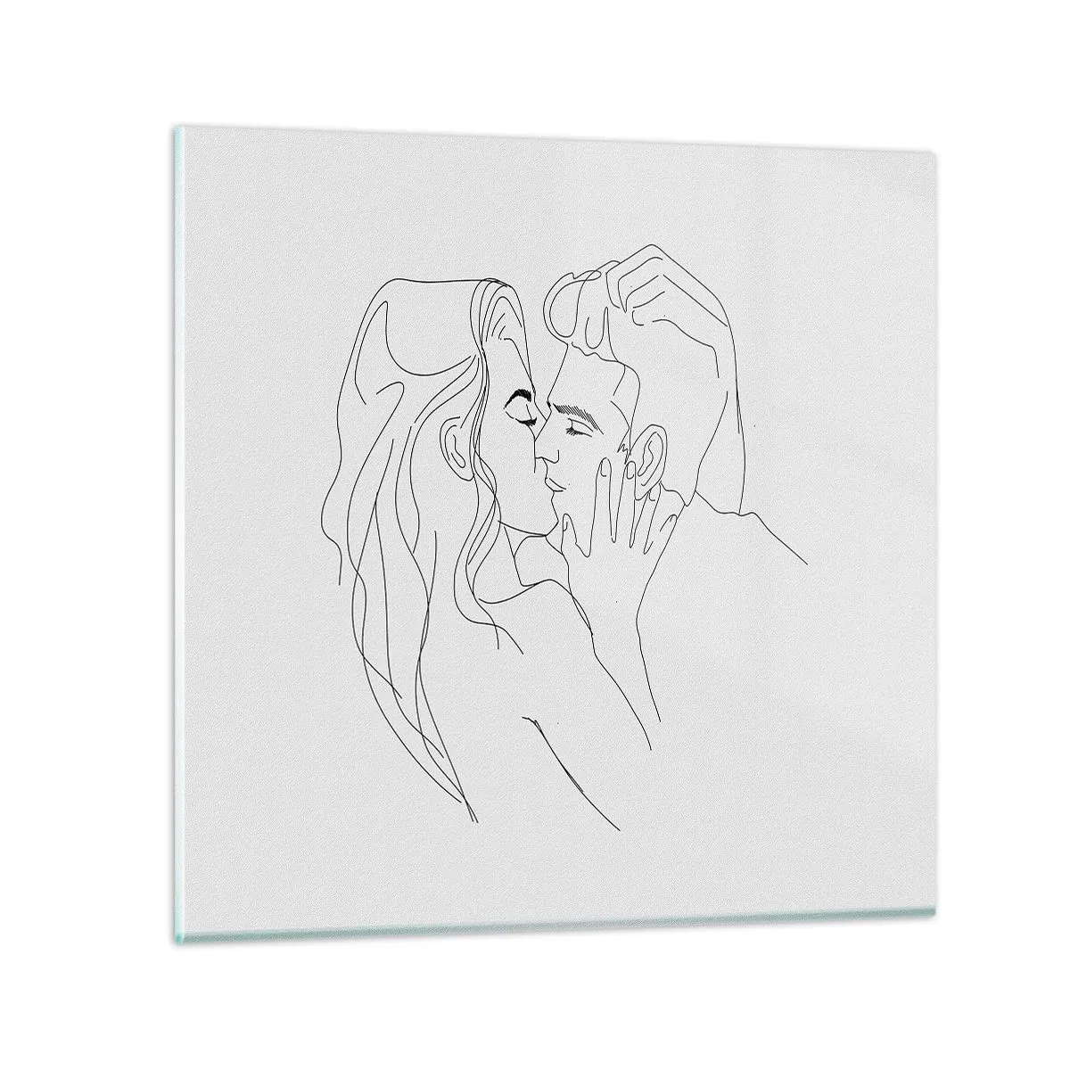 Impression sur verre - Image sur verre - La même ligne - 70x70 cm