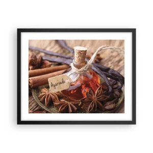 Affiche dans un cadre noir - Poster - Vers l'unité du corps et de l'esprit - 50x40 cm