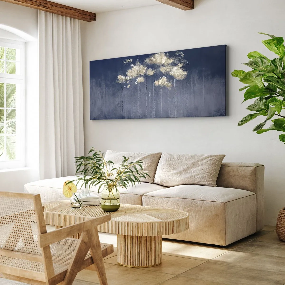 Impression sur toile - Image sur toile - Comme des pétales au vent - 100x40 cm