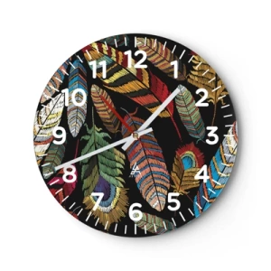 Horloge murale - Pendule murale - Le carnaval des oiseaux - 30x30 cm