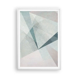 Affiche dans un cadre blanc - Poster - Calme bien que dynamique - 70x100 cm