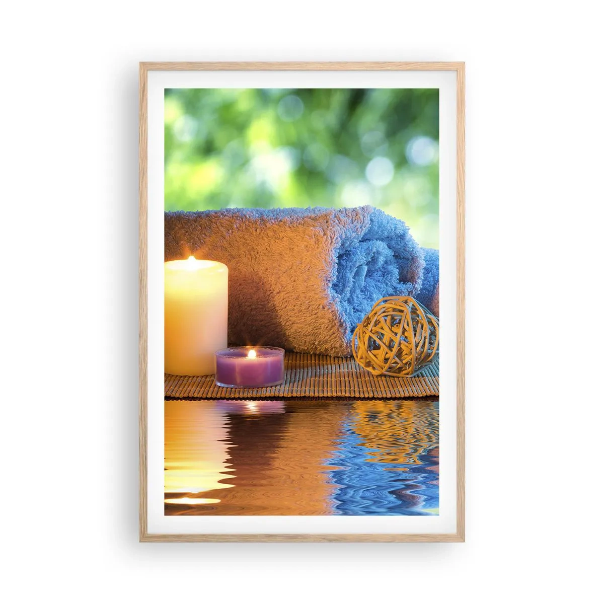 Affiche dans un chêne clair - Poster - Temps pour le corps - 61x91 cm