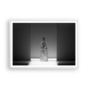 Affiche dans un cadre blanc - Poster - Simplicité raffinée - 100x70 cm