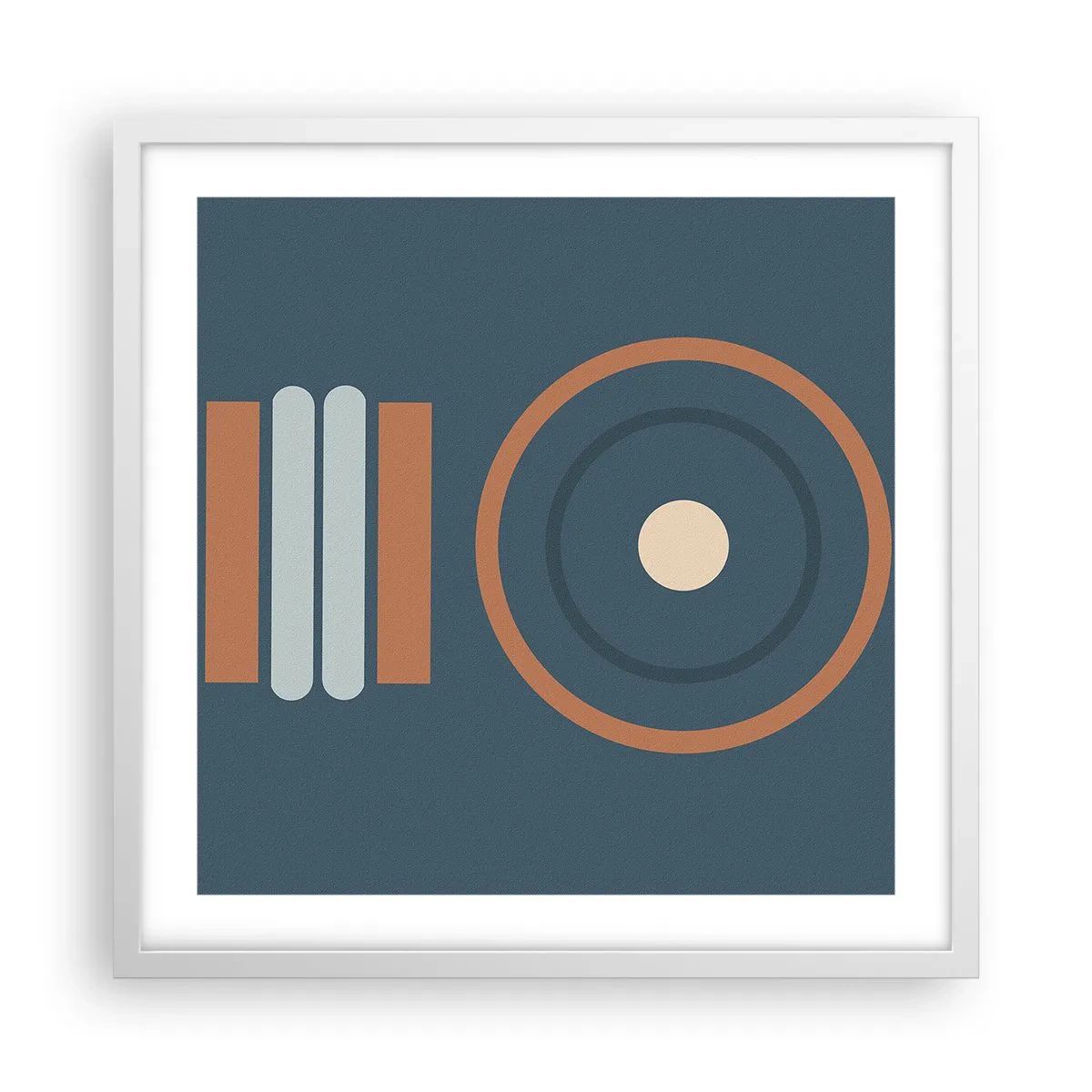 Affiche dans un cadre blanc - Poster - Essence des choses - 50x50 cm