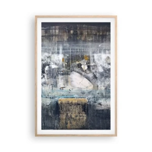 Affiche dans un chêne clair - Poster - Comme sur la glace, comme après décembre - 61x91 cm