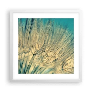 Affiche dans un cadre blanc - Poster - En attente du vent - 40x40 cm