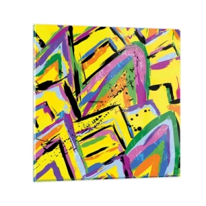 Impression sur verre - Image sur verre - Jusqu'à ce qu'il crie de joie - 60x60 cm