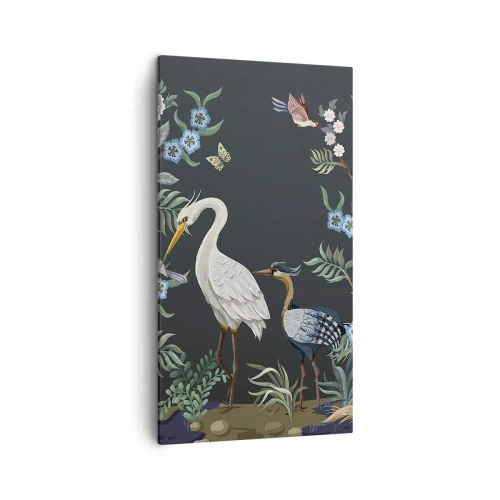 Impression sur toile - Image sur toile - Parade d'oiseaux - 45x80 cm