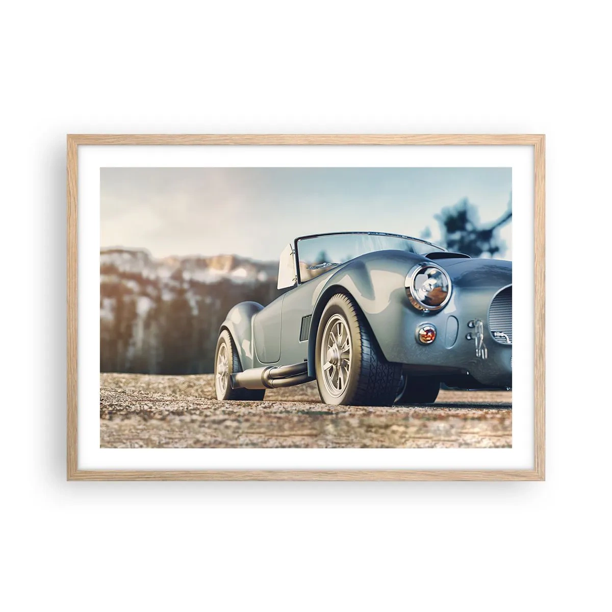 Affiche dans un chêne clair - Poster - Ce qui compte c'est le style - 70x50 cm