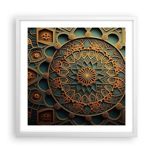 Affiche dans un cadre blanc - Poster - Dans une ambiance arabe - 50x50 cm