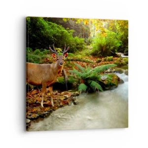 Impression sur toile - Image sur toile - Bienvenue dans mon monde - 30x30 cm