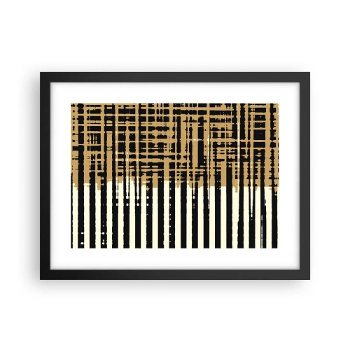 Affiche dans un cadre noir - Poster - Abstraction architecturale - 40x30 cm