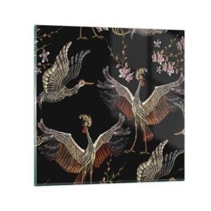 Impression sur verre - Image sur verre - Un oiseau de conte de fées - 70x70 cm