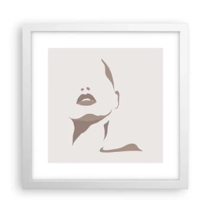 Affiche dans un cadre blanc - Poster - Fait de lumière et d'ombre - 30x30 cm
