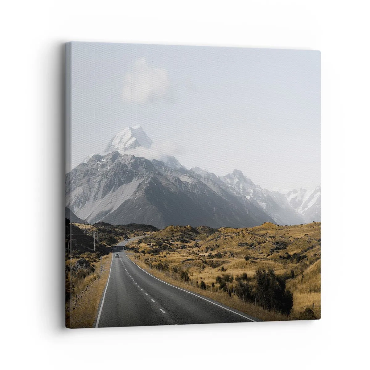Impression sur toile - Image sur toile - Chemin vers le coeur de la montagne - 30x30 cm