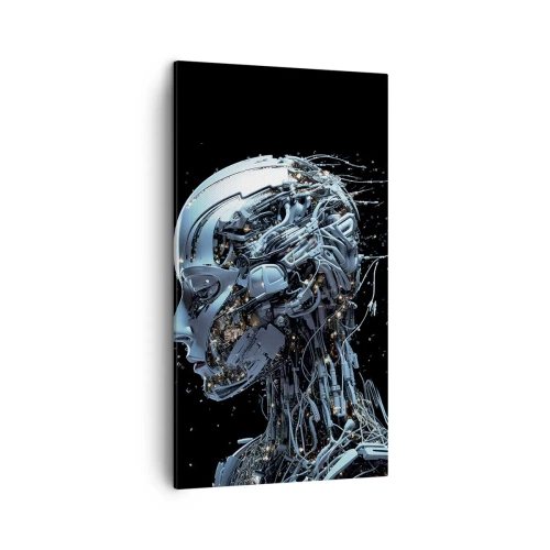 Impression sur toile - Image sur toile - La technologie est une femme - 45x80 cm