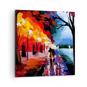 Impression sur toile - Image sur toile - Automne flamboyant dans le parc - 50x50 cm