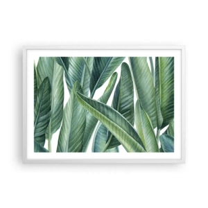 Affiche dans un cadre blanc - Poster - La nature face à elle-même - 70x50 cm