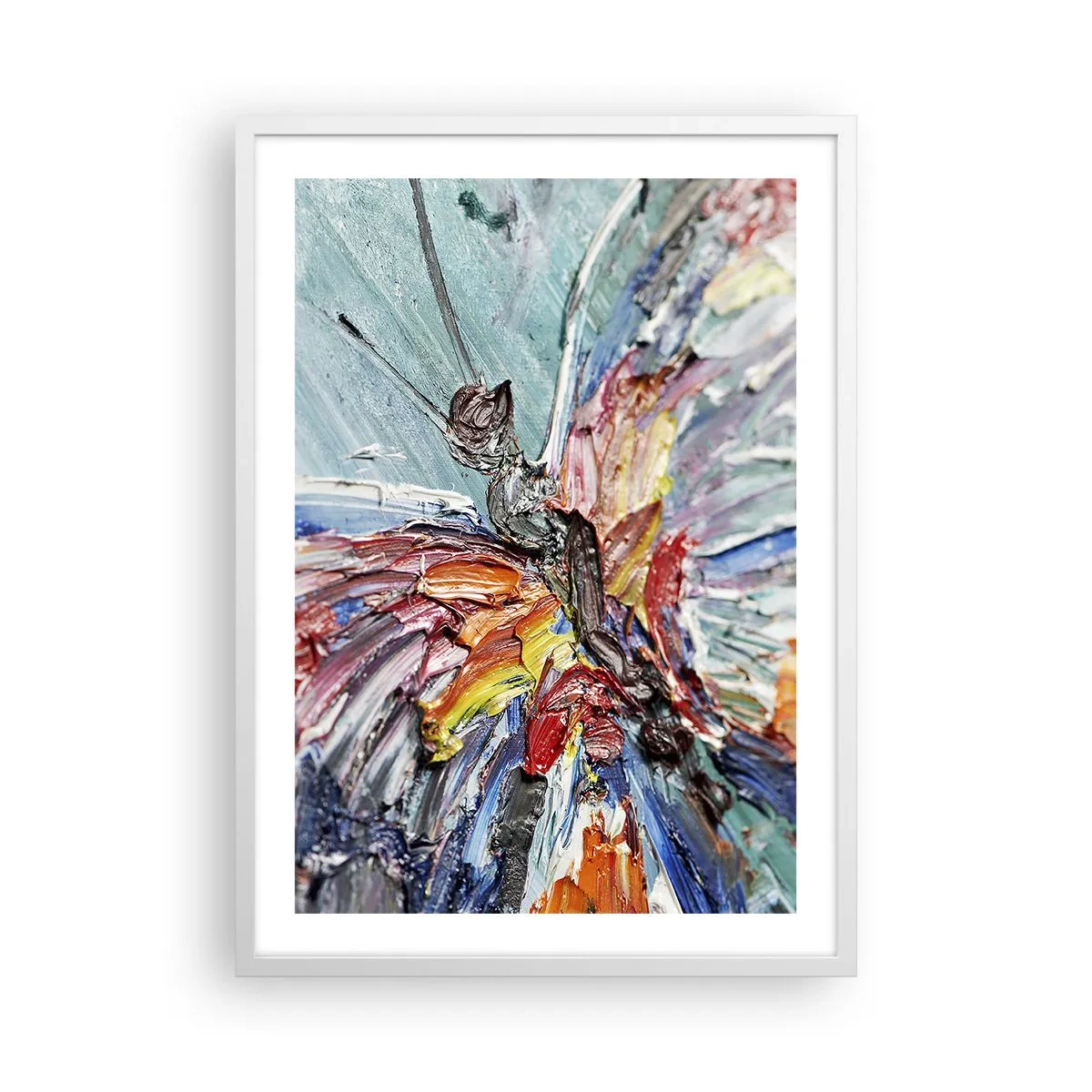 Affiche dans un cadre blanc - Poster - Peint par nature - 50x70 cm