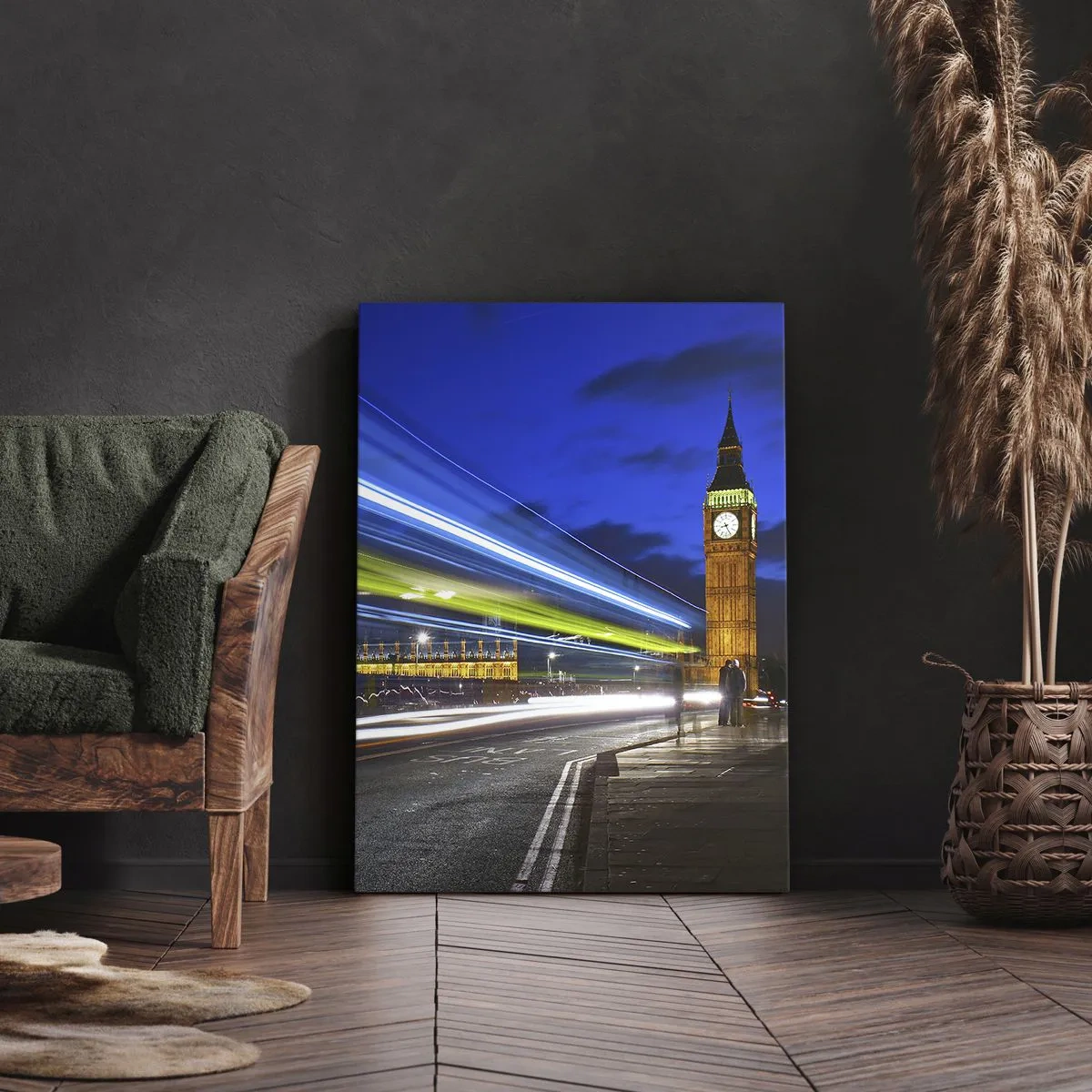 Impression sur toile - Image sur toile - Sous l'œil de Big Ben - 45x80 cm