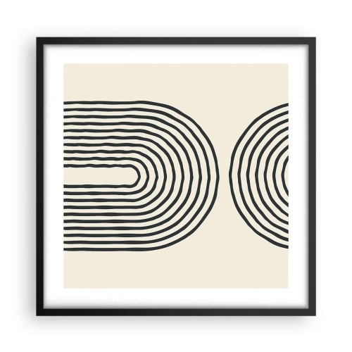 Affiche dans un cadre noir - Poster - Dans un instant... - 50x50 cm