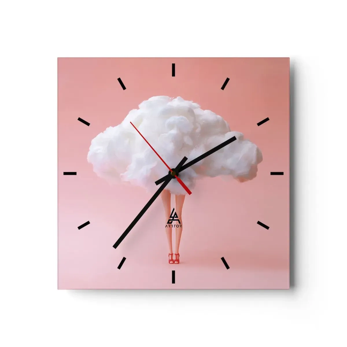 Horloge murale - Pendule murale - Douce promesse - 40x40 cm