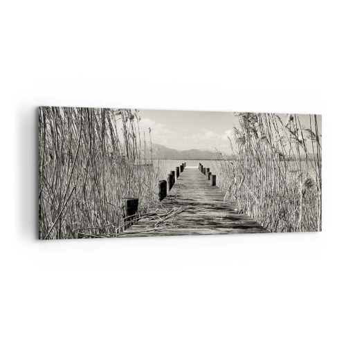 Impression sur toile - Image sur toile - Dans le calme de l'herbe - 100x40 cm