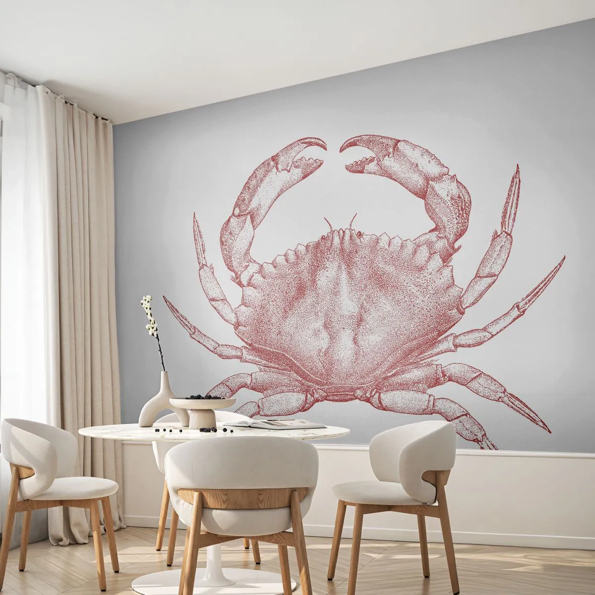 Papier Peint Photo Standard Eco - Le crabe des crabes - Crabe, Fruit de mer, Fruits de mer - 450x315 cm