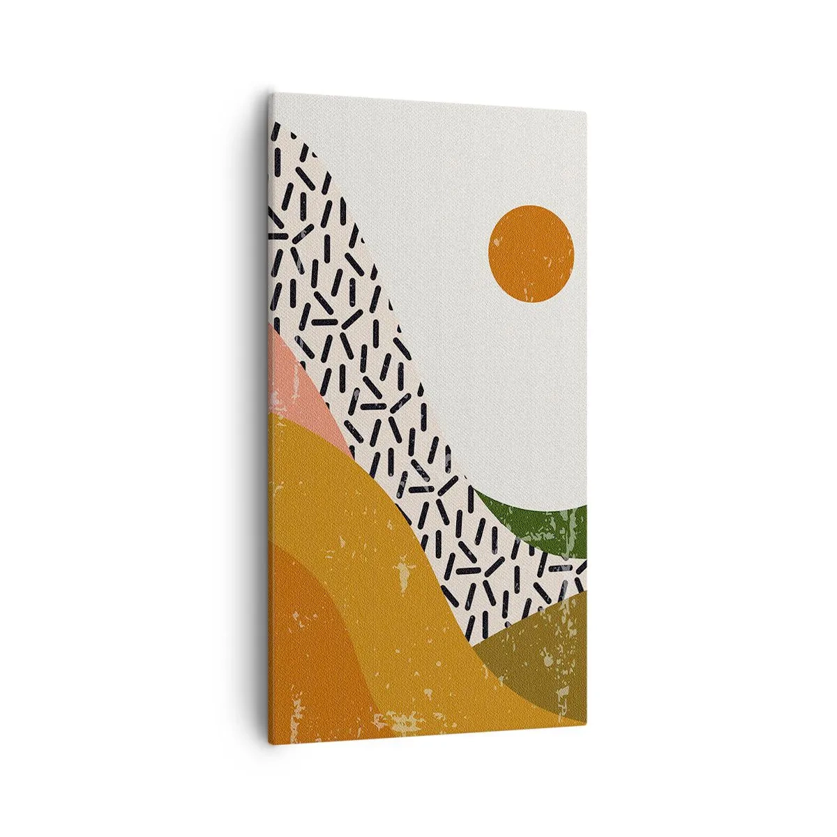 Impression sur toile - Image sur toile - Abstraction solaire - 55x100 cm